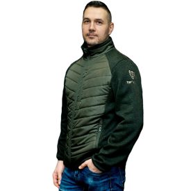   TOP HUNTER JG STEPPELT ŐSZI-TAVASZI BÉLELT DZSEKI, KÖTÖTT HATÁSÚ KAR, ZÖLD