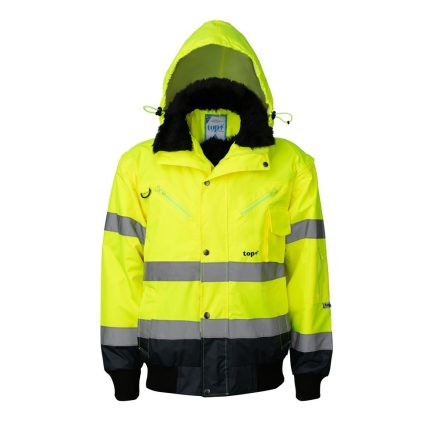 Pilóta dzseki 4:1 (100%poliészter) TOP HAWK FLUO, fluo srága/sötétkék, XL